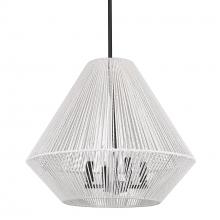  6937-4P BLK-WR - Valentina 4 Light Pendant in Matte Black